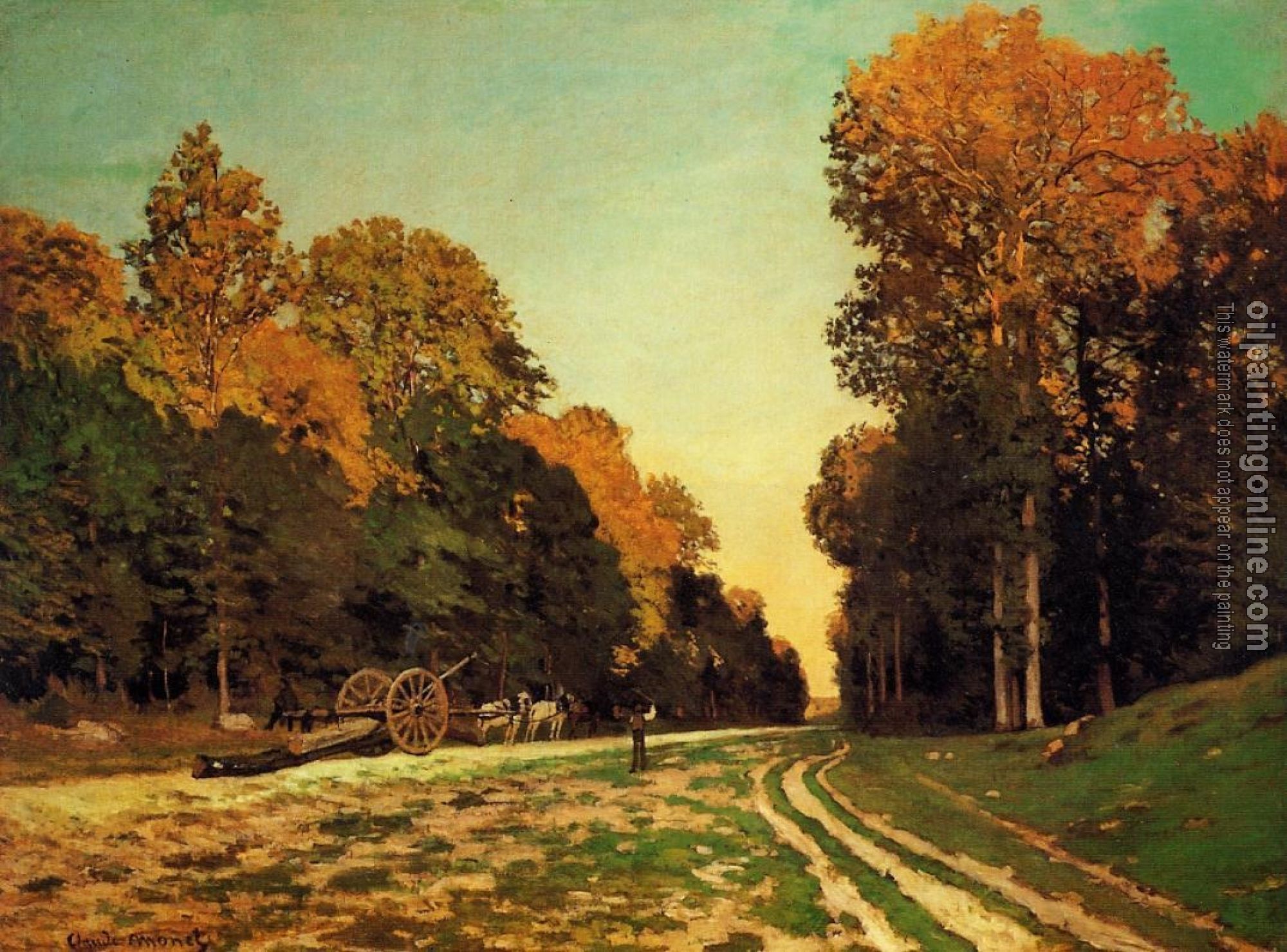 Monet, Claude Oscar - The Road from Chailly to Fontainebleau